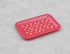American Girl Uma bandeja vermelha para boneca de 18 pol. para guardar comida de biscoitos de leite, usado comprar usado  Enviando para Brazil