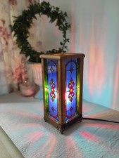 lampa witrażowa, lampka nocna, lampa stołowa, malowanie farbami witrażowymi na sprzedaż  PL