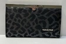 Bolsa de mão YAK PAK estampa animal carteira preta fecho de metal zebra leopardo comprar usado  Enviando para Brazil
