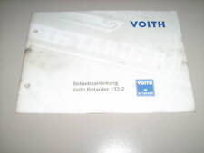 Betriebsanleitung voith retard gebraucht kaufen  Jever