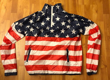 Jaqueta Patriótica Masculina American Summer Clothing Company Bandeira Quarto Zíper Tamanho M comprar usado  Enviando para Brazil
