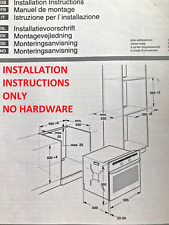 INSTRUÇÕES DE INSTALAÇÃO SOMENTE PARA FORNO DE COZINHA EMBUTIDO 595 x 595 x 548mm, usado comprar usado  Enviando para Brazil