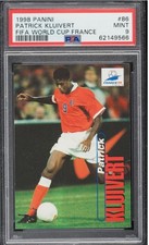 1998 Panini Copa do Mundo FIFA França Patrick Kluivert #86 PSA 9 Estado perfeito comprar usado  Enviando para Brazil