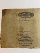 1896 abstract title for sale  Van Nuys