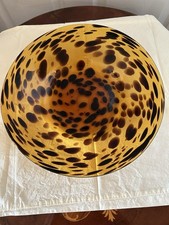 Tigela de mesa de centro de vidro soprado à mão grande casca de tartaruga frutas ou decoração comprar usado Tigela de mesa de centro de vidro soprado à mão grande casca de tartaruga frutas ou decoração comprar usado  Enviando para Brazil