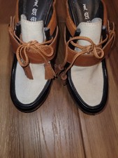 L.A.M.B. Tamanco feminino plataforma salto cunha Gwen Stefani Euclid tamanho 7.5 comprar usado  Enviando para Brazil