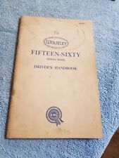 Wolseley fifteen sixty for sale  BEDFORD