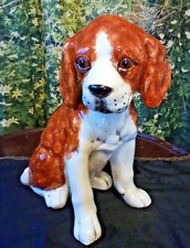 VINTAGE CERÂMICA BEAGLE HOUND CACHORRO CACHORRO 11" DE ALTURA comprar usado  Enviando para Brazil