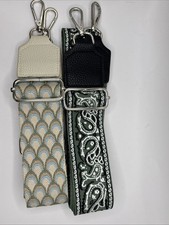 Bolsa de substituição ajustável creme/verde alça tiracolo pacote prata hardware comprar usado  Enviando para Brazil
