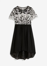 Abendkleid stickerei schwarz gebraucht kaufen  Deutschland