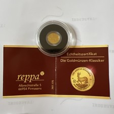 Goldmünze springbock feingold gebraucht kaufen  Schöllkrippen