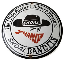 Vintage skoal sign for sale  Houston