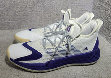 Tênis de basquete Adidas Pro Boost Low FW9498 masculino EUA 13 Team College roxo, usado comprar usado  Enviando para Brazil