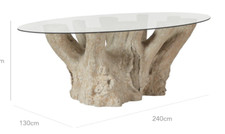 Silverstein glass table for sale  BOGNOR REGIS