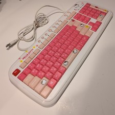 RARO 2010 Hello Kitty Rosa Kawaii Teclado USB Sanrio EN + KR - Testado LEIA ESCRIVANINHA comprar usado  Enviando para Brazil