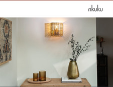 Nkuku Noko Rattan Wiklinowy kinkiet - Sugerowana cena detaliczna 100 £ na sprzedaż  Wysyłka do Poland