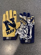 Luvas de futebol americano marinhas Naval Academy UA Swarm 2XL emitidas por equipe comprar usado  Enviando para Brazil