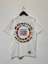 Usado, Camiseta Vintage Copa do Mundo EUA 1994 Noz-moscada Ponto Único comprar usado  Enviando para Brazil