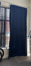 Navy blue velvet for sale  PRESTON