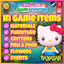 Pakiet przedmiotów przygodowych Hello Kitty Island 🔥99x każdy Apple Arcade|Nintendo|Steam na sprzedaż  Wysyłka do Poland