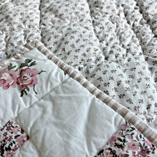 Cobertor de berço POTTERY BARN KIDS Emily & Meritt rosa patchwork acolchoado rosa comprar usado  Enviando para Brazil