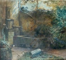 Aquarell hinterhof jhdt gebraucht kaufen  Bad Karlshafen