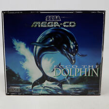 VINTAGE 1993 SEGA MEGA-CD ECCO THE DOLPHIN VIDEOGAME AMIGO FRANCÊS SECAM 1 JOGADOR comprar usado  Enviando para Brazil