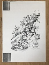 Zeichnung steinbruch amorbach gebraucht kaufen  Heroldsberg
