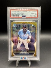 Usado, 2023 Bowman Chrome Mega Box Junior Caminero refrator de ouro /50 #BCP-61 PSA 10 comprar usado  Enviando para Brazil