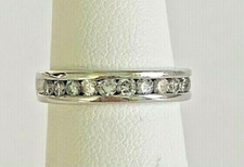 Pulseira/anel redondo de ouro branco 14K com diamante de 0,50 quilates tamanho 4 canais conjunto 3,5 gramas comprar usado  Enviando para Brazil