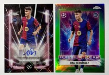 2024-25 Topps Chrome Black Lazer Auto Unai Hernandez RC + Verde /99 Bônus RC comprar usado  Enviando para Brazil