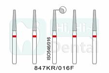 Brocas de diamante dental FG conicidade de extremidade de ombro modificada 847KR/016F fina 10/25/50 peças comprar usado  Enviando para Brazil