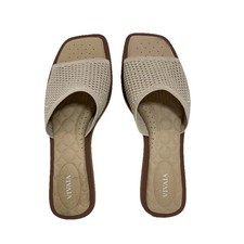 Usado, Sandálias Vivaia Pillow Top Slide (Manuella) 39.5 (EUA 8.5) Marrom Novo (RRP $235) comprar usado  Enviando para Brazil