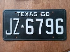 1960 texas license for sale  Buzzards Bay