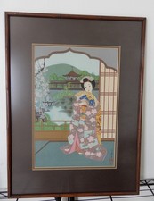 Vtg. framed maiko for sale  Loves Park