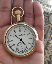 Relógio de bolso antigo de latão elgin bolso colecionável relógio de bolso de latão PRESENTE, usado comprar usado  Enviando para Brazil