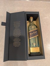 JOHNNIE WALKER BLUE LABEL UÍSQUE ESCOCÊS GARRAFA VAZIA E CAIXA 750ml, usado comprar usado  Enviando para Brazil