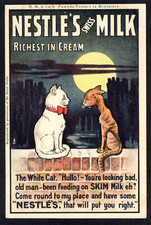 PUBLICITE - NESTLE'S swiss MILK - Chats, usado comprar usado  Enviando para Brazil