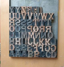 wooden alphabet printing blocks for sale wooden alphabet printing blocks for sale LONDON