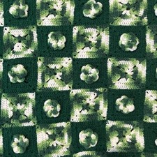 Usado, Cobertor de crochê vintage feito à mão rosetas 3D flores colcha de vovó afegã comprar usado  Enviando para Brazil