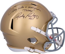Réplica capacete Rudy Ruettiger Notre Dame luta irlandês assinado velocidade dourada com insc comprar usado Réplica capacete Rudy Ruettiger Notre Dame luta irlandês assinado velocidade dourada com insc comprar usado  Enviando para Brazil