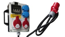 Rozdzielnica budowlana ESP32AW, przenośna, IP54, gniazda: 1x CEE 32A, 1x CEE 16A na sprzedaż  PL