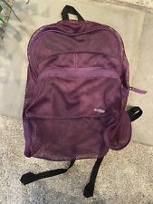 Usado, Mochila de malha JanSport natação roxa piscina praia respirável bolsa transparente comprar usado  Enviando para Brazil