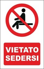 Cartello segnaletico vietato usato  Acate