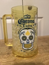 Caneca de cerveja Corona Extra Skull gel congelado plástico nunca usada comprar usado  Enviando para Brazil