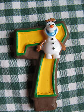 Vela de aniversário muito boa qualidade Olaf Frozen Fever/in Summer 3 polegadas personalizada # 7 comprar usado  Enviando para Brazil