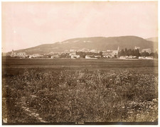 Autriche, Bad Vöslau, district de Baden, vue générale  Vintage albumin print , usado comprar usado  Enviando para Brazil