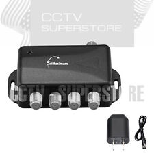 ANTENA DE TV AMPLIFICADOR AMPLIFICADOR DE SINAL DIVISOR CABO HDTV 4 PORTAS áudio vídeo comprar usado  Enviando para Brazil