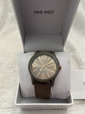 Relógio feminino Nine West novo com etiquetas/1930 pulseira acastanhada ouro rosa comprar usado  Enviando para Brazil
