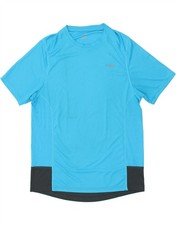Camiseta masculina gráfica REEBOK grande azul colorblock BM21 comprar usado  Enviando para Brazil